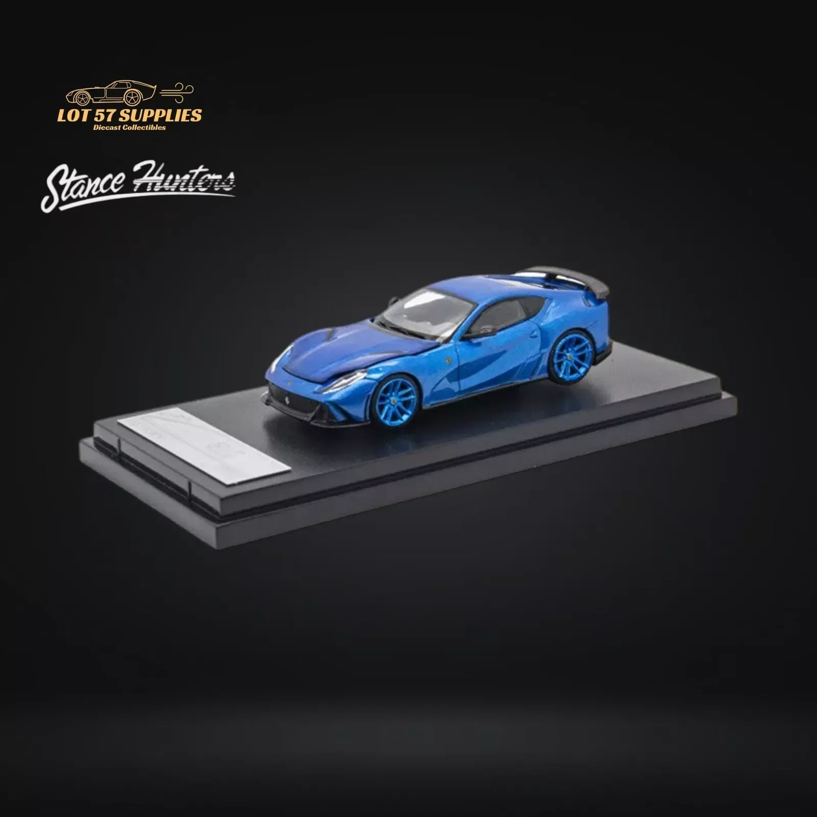 SH Stance Hunters 1/64 Novitec 812 N-Largo SUPERFAST BLUE Diecast Model Car Collection Limited Edition Hobby Toys