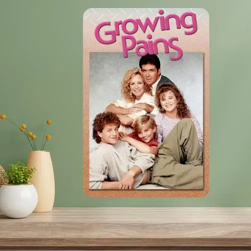Affiche métallique de la série télévisée classique Growing Pains