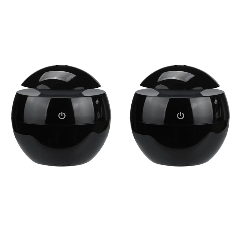 

B07B-2X Air Humidifier Ultrasonic USB Aroma Diffuser LED Night Light Electric Essential Oil Diffuser Aromatherapy Black