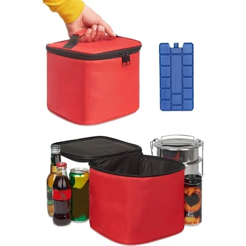 Ankaflex Thermos Bag Thermal Insulated Thermal Food Carry Bag and 2 Pcs Ice Battery