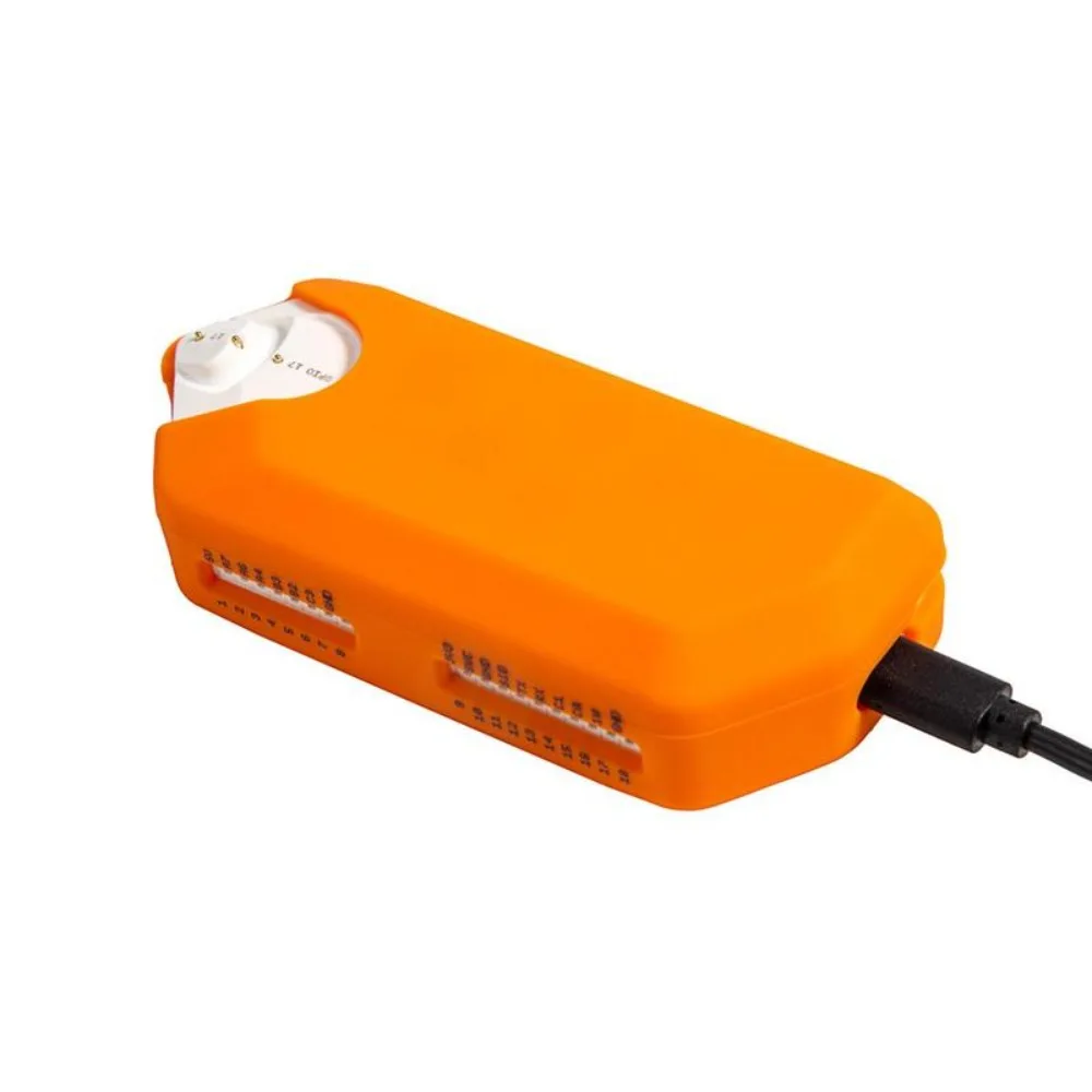 Funda protectora de silicona para Flipper Zero, herramienta multifuncional blanca/naranja, funda protectora para consola de juegos para Flipper Zero
