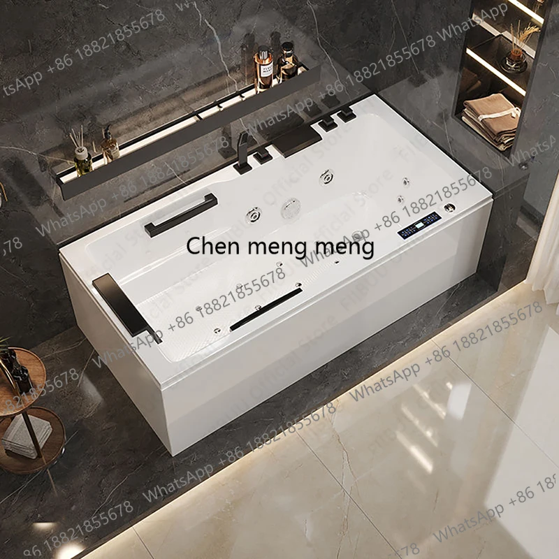Acrylic Multifunctional Bathtub With High Load-bearing Capacity And Right-sided Skirt, Luxury Bathroom Furniture Multiple Sizes