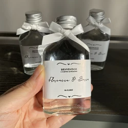 Welcome to our wedding Personalized Souvenirs Stickers Custom name Guest Thank you gifts Labels