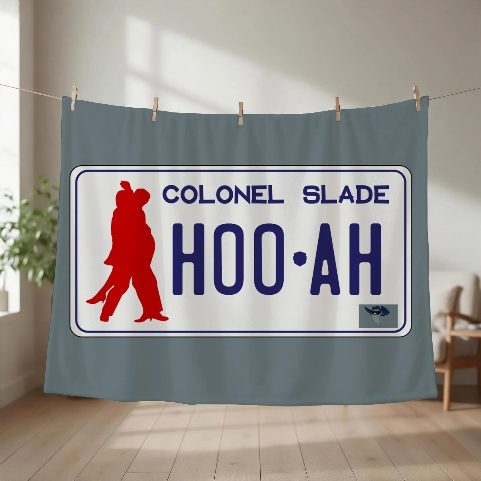 Colonel Slade Throw Blanket couch cozy soft plush fuzzy picnic outdoor blanket