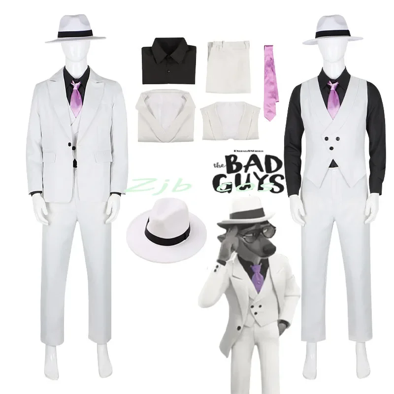 Anime o mau cosplay caras lobo cosplay traje roupas halloween carnaval terno