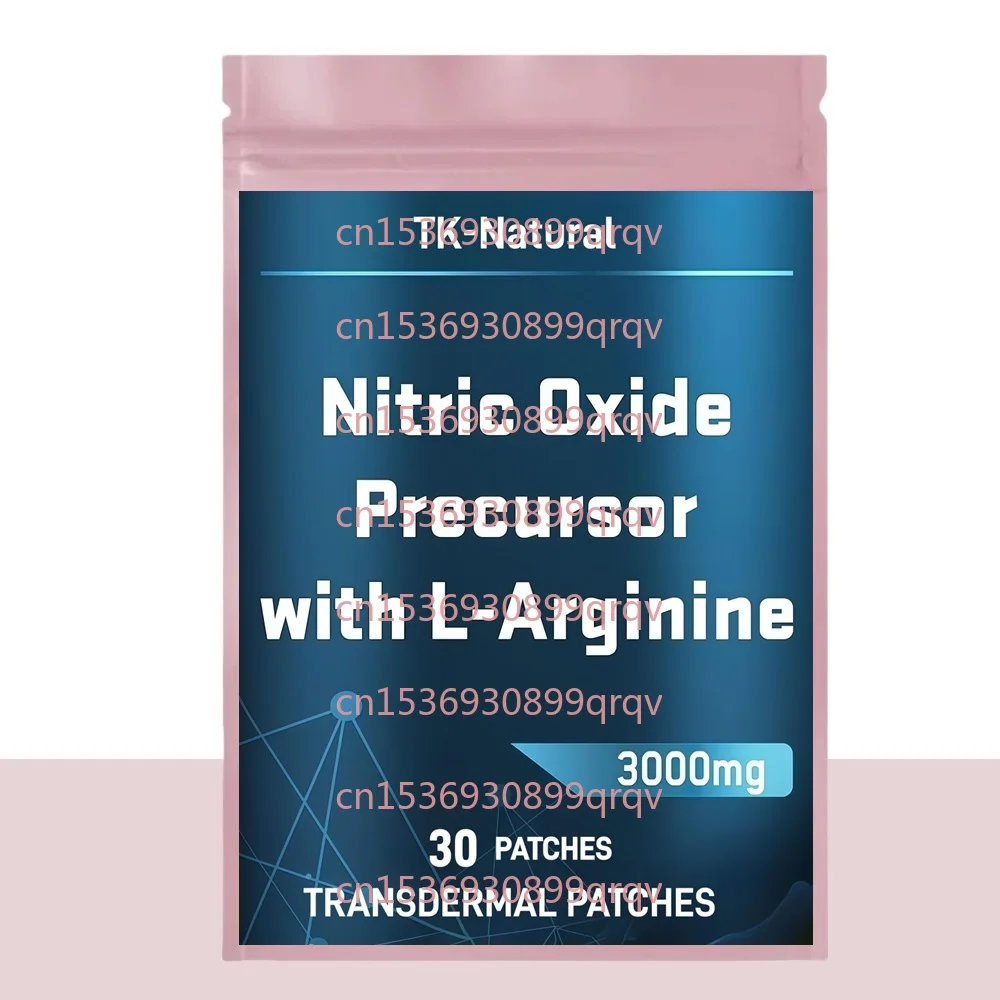 30 Patches L-Arginine Transdermal Patches Nitric Oxide for Circulation, Endurance, Energy, Stamina, Performance Workout Support