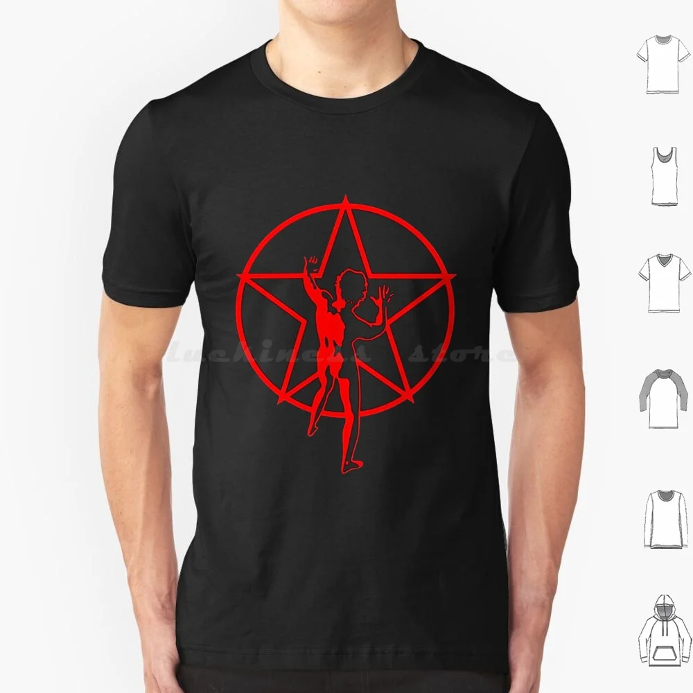 Red Starman Logo T Shirt Big Size 100% Cotton Rush Band Band Rush Heavy Metal Music Alex Lifeson Big Time Rush Geddy Lee Neil