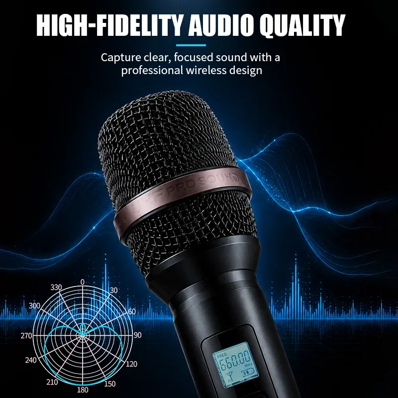 MiCWL 4-Channel AD4Q Digital Wireless Microphone System KSM9 Handheld Anti-interference UHF Stage DJ Karaoke Super-Cardioid K9