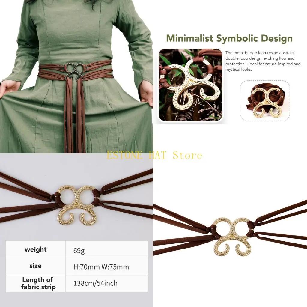 49MF Multi Wrap Design Metal Belt Providing Strong Support For Various Body Types And Daily Wear