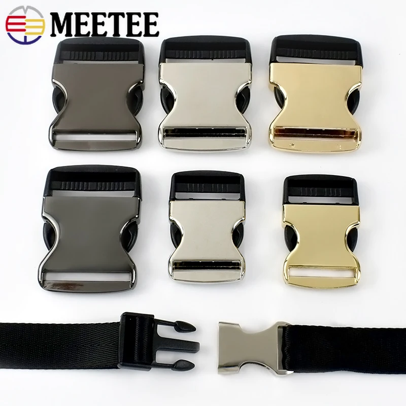 2/5Pcs Metal Backpack Buckles for Strap Side Release Closure Buckle Belt Safety Clasp Dog Collar Hook DIY Hardware Accessories