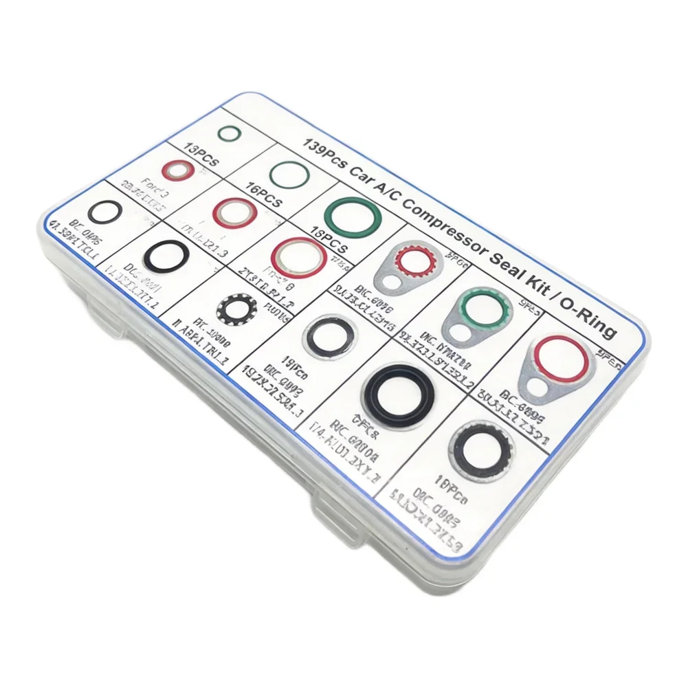 Reliable Gasket Performance Kit AC O Ring Kit Auto AC Spacers As Shown In The Picture AC O Ring Kit Leak Prevention Design