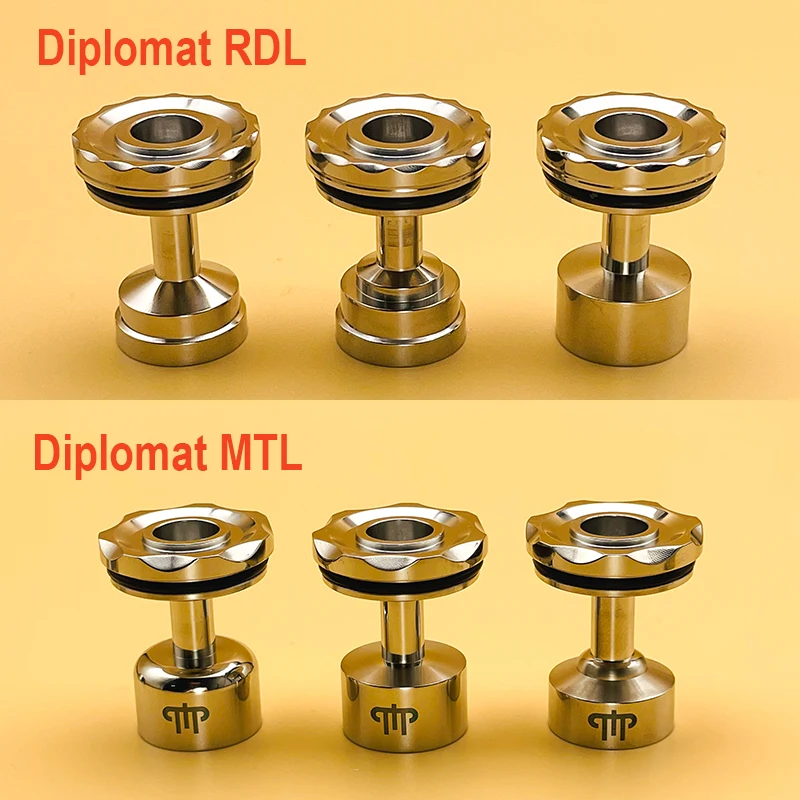 Stainless steel mirror-polished assembly Diplomat RDL/MTL with three different chambers