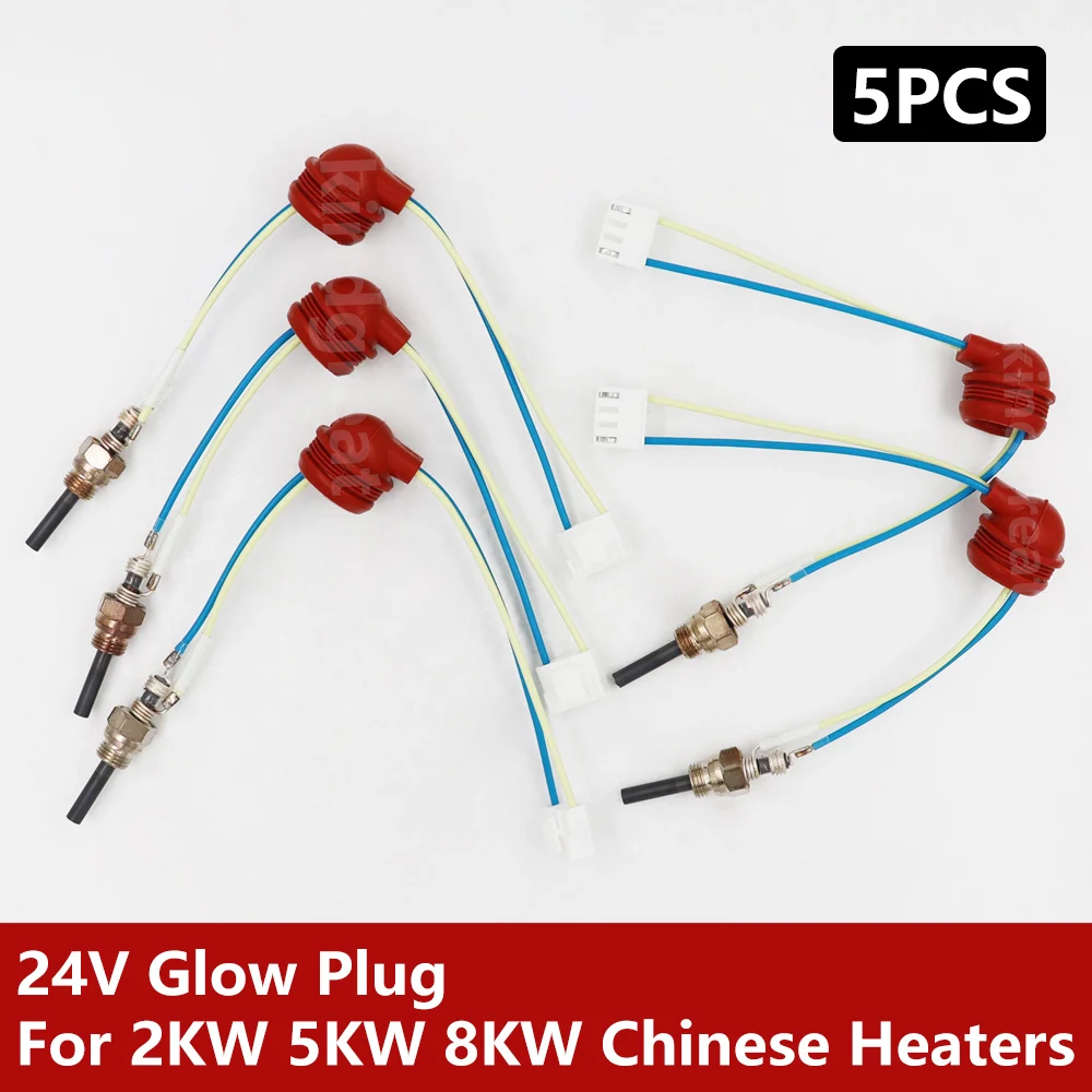 5PCS/Lot Universal 2KW 5KW 8KW Car Heater 24V Glow Plug Silicon Nitirde Ceramic Pin For Truck Motorhome Rv Boat Parking Heaters