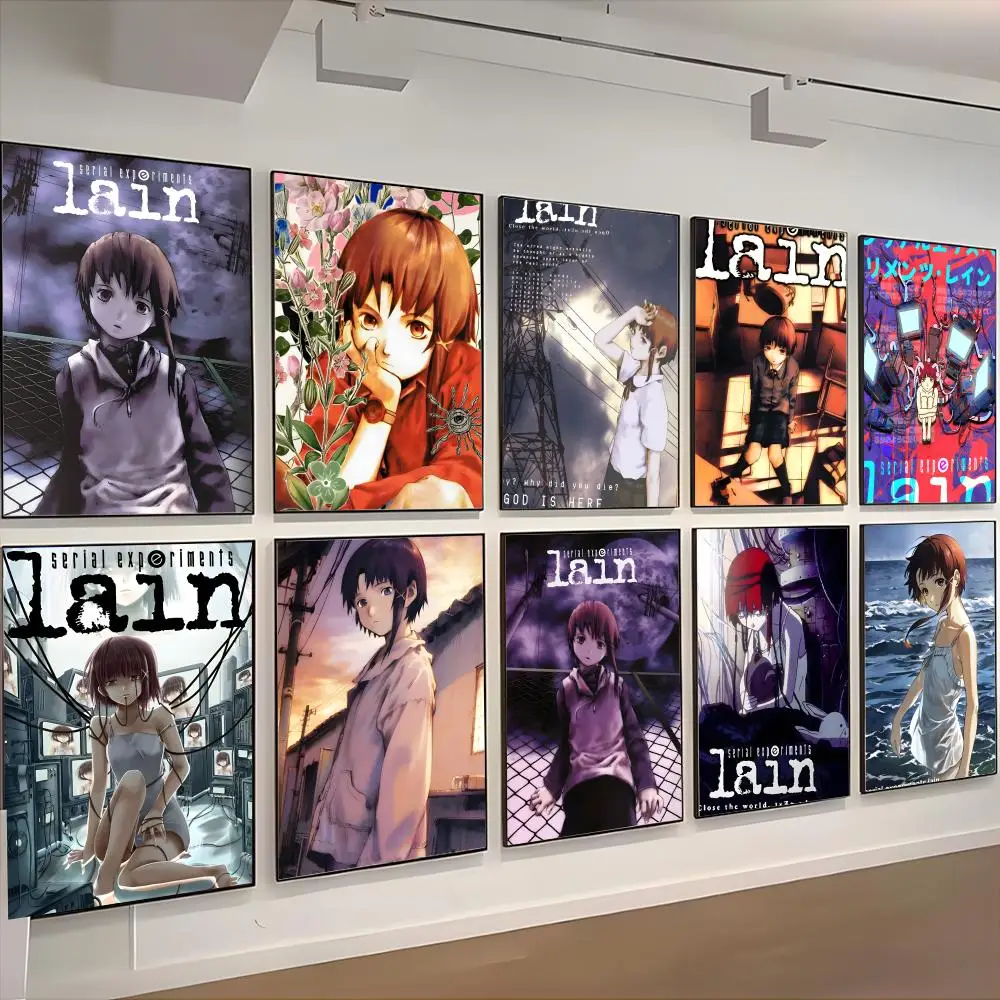 cyberpunk anime S-Serial Experiments Lain Poster retro art restaurant bar decoration