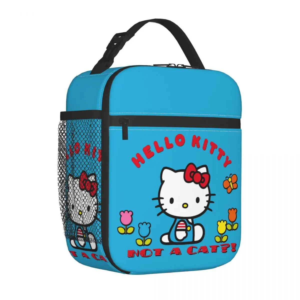 Custom Hello Kitty Insulated Lunch Bag for Work School Food Waterproof Thermal Cooler Bento Box Women Kids