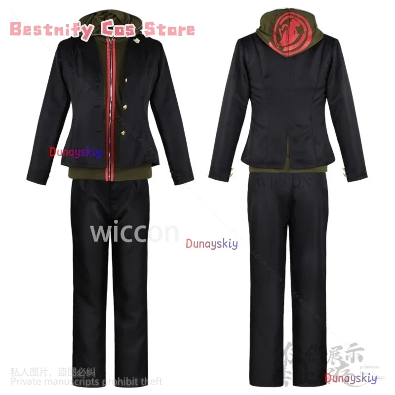 CosplayNaegi Makoto Cosplay Anime Super Danganronpaaa Giacca verde e nera Pantaloni Parrucche uniformi Cutecore per la festa di Halloween ssi