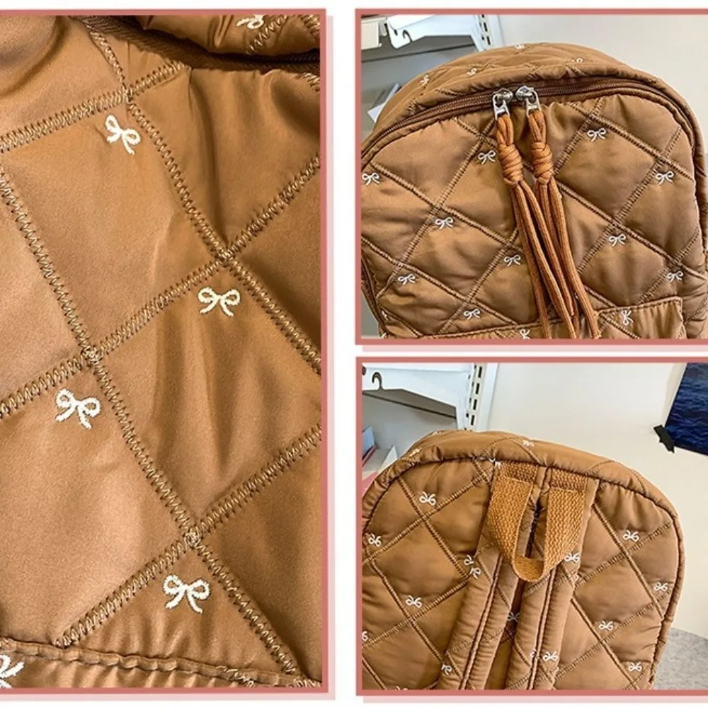 Nuovo zaino scolastico per bambini di grande capacità Zaino leggero per studenti con fiocco Borsa per laptop Forniture per l'apprendimento