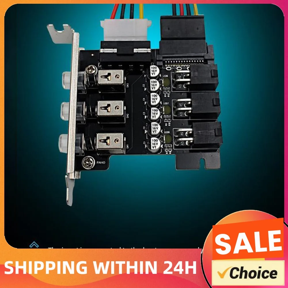 HDD SSD Power Switch Controlle​r 4Pin SATA Power Saving Controller LED Backlit Numbered Intelligent Control Management System