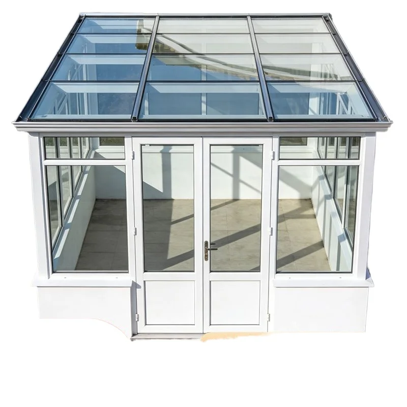 FOB Price Custom Aluminum Enclosed Sunroom With Double Sunproof Tempered Glass For Villa Courtyard And Household Balcony