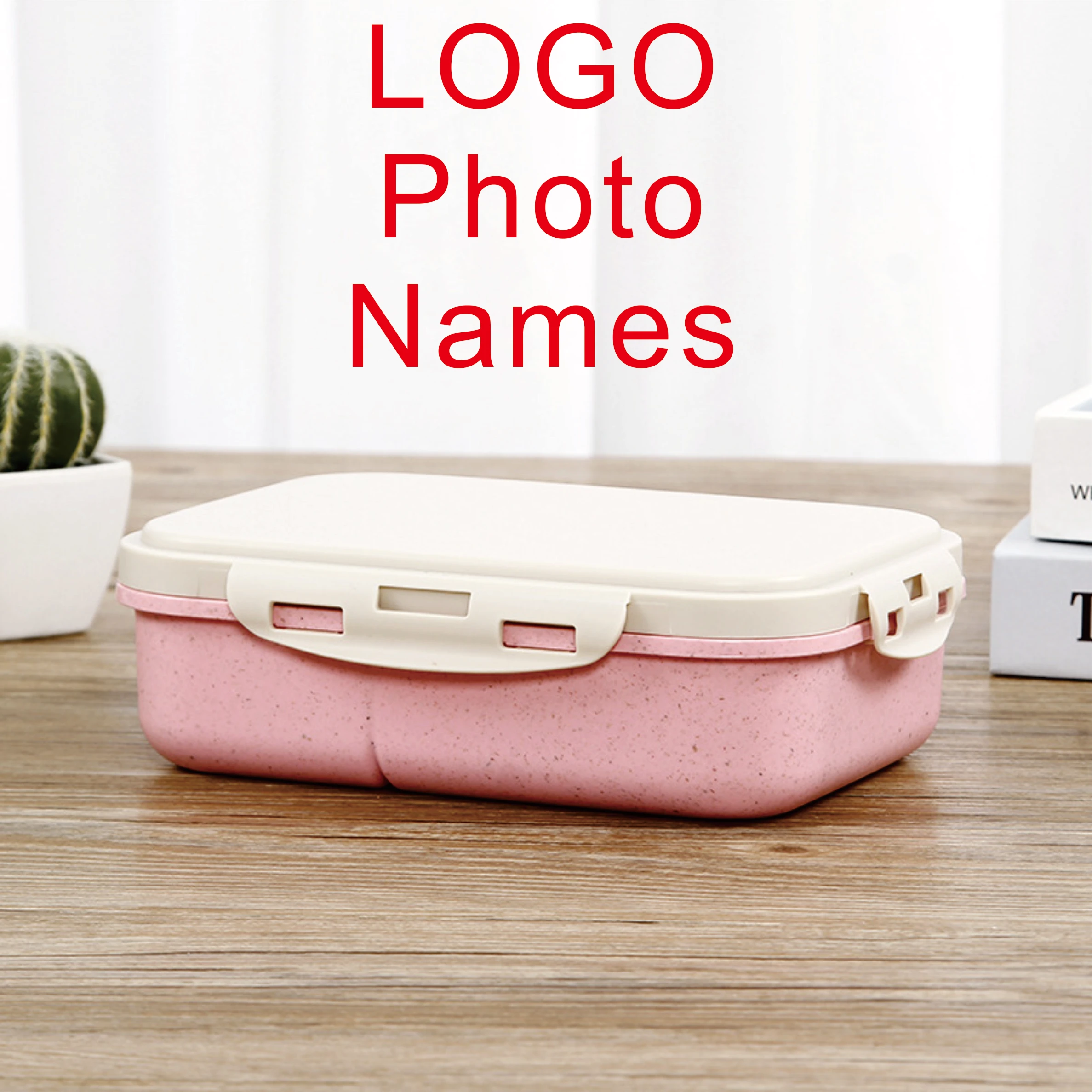 Snackbox Personalisierte Lunchbox für Kinder mit Namen, LOGO, Cartoon-Muster, Niedlichem Bild, Foto, inklusive Löffel und Gabel, aus Umweltfreundlichem Material, Geschenk – Detail 21