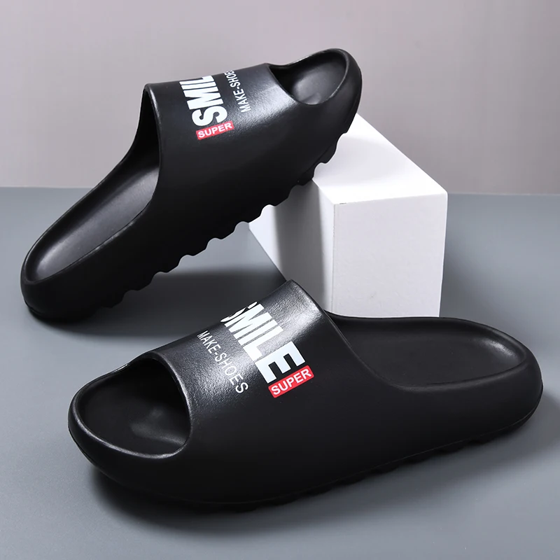 

Мужские домашние тапочки, летние пляжные сандалии, удобные легкие пляжные шлепанцы из ЭВА с мягкой подошвой, мужские нескользящие тапочки для дома и улицы