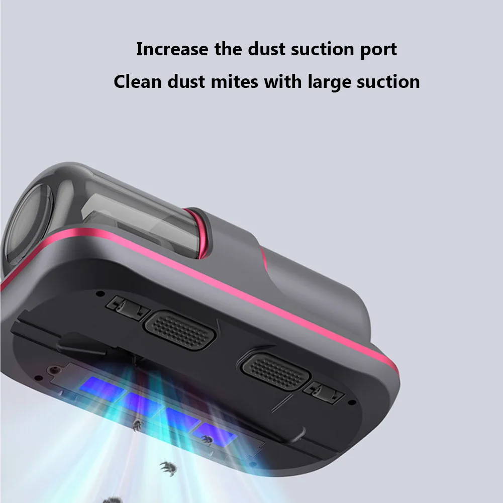 Wireless Mattress Vacuum Cleaner Cordless Handheld UV-C Bed Dust Remover Indepth Cleaning Sofa Tool 10/8000Kpa Powerful Suction