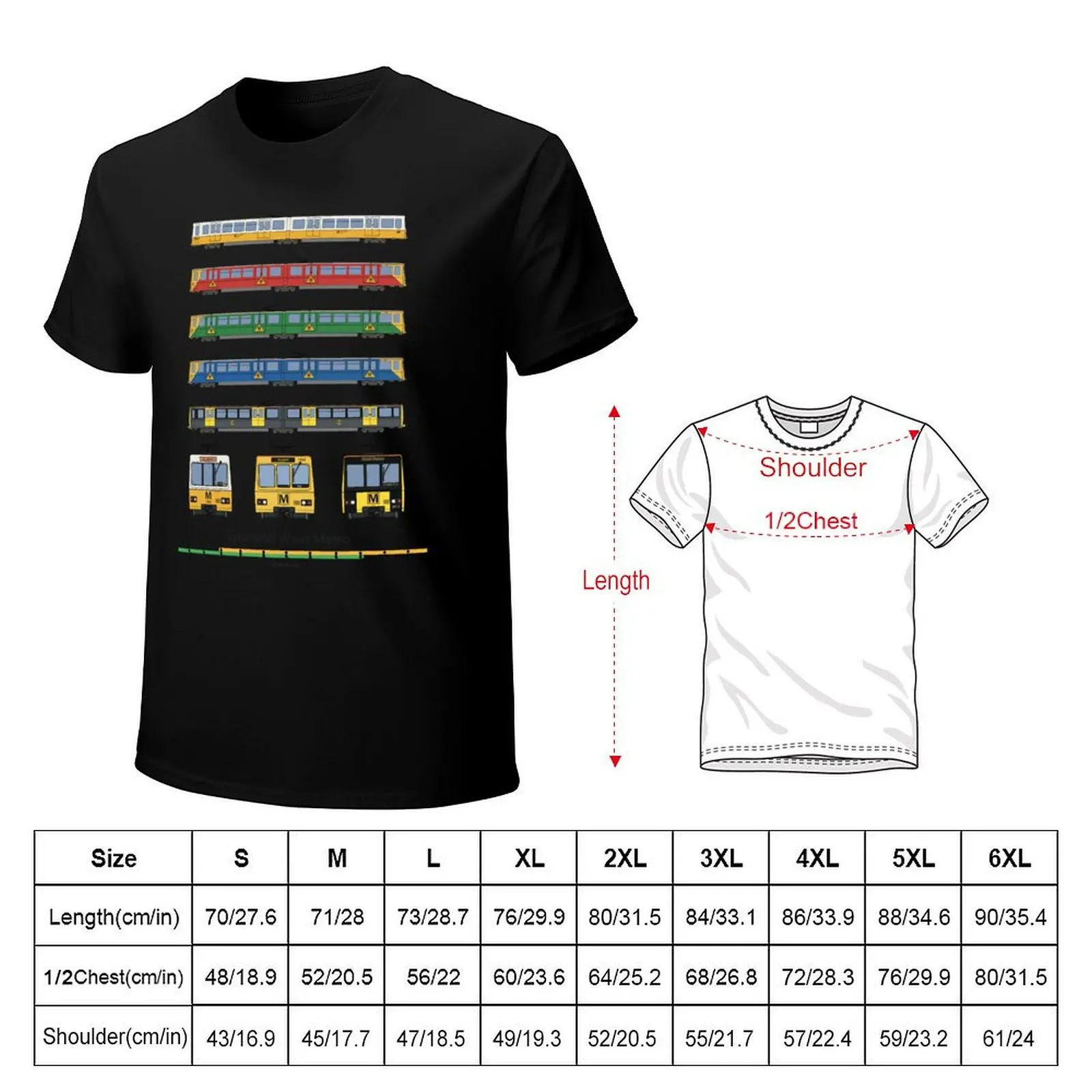 Tyne and Wear Metro Liveries T-Shirt t shirt personalised T-Shirt