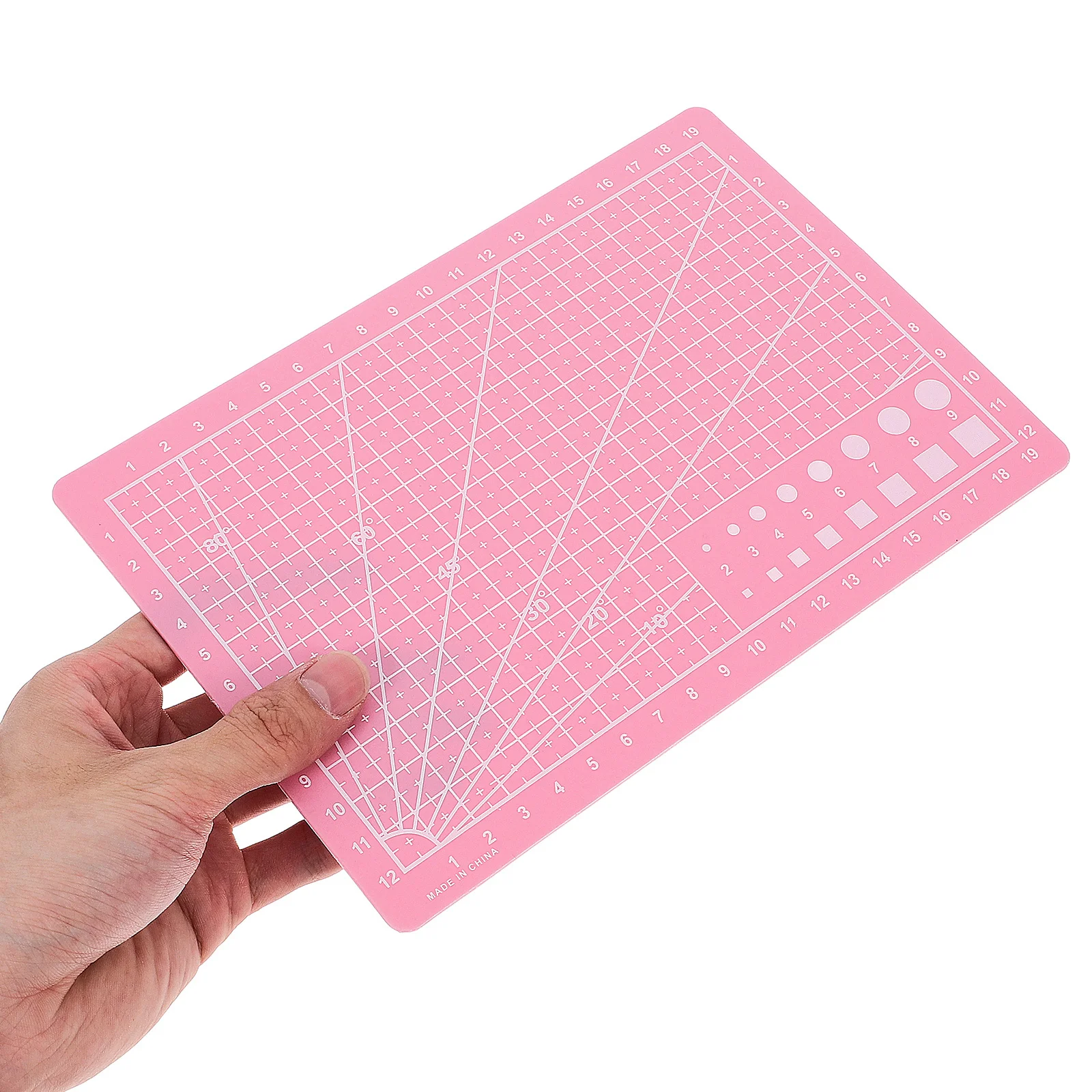 2 قطعة A5 الوجهين قطع حصيرة دائم الذاتي شفاء بولي كلوريد الفينيل الحرفية مجلس للخياطة DIY بها بنفسك مشاريع قياس خطوط الشبكة