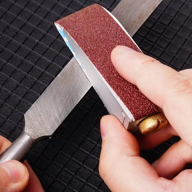 3pcs Corner Alloy Sandpaper Rack Grinding Clip Machine for Sharpening Drills Inner Sturdy Plane Hand Held Leather Edge Grinder
