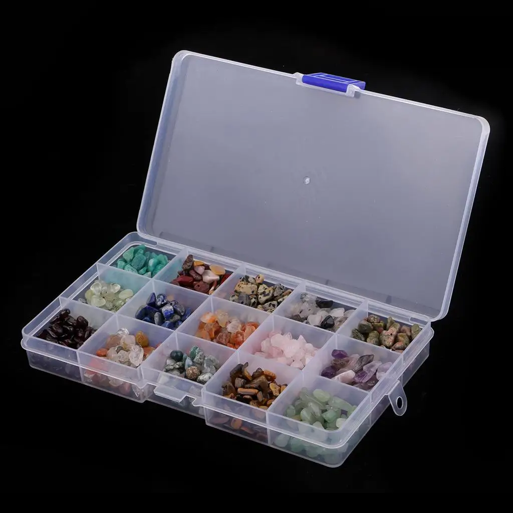 Jewelry Making Charms Gemstone Chips Beading Supplies for DIY Accessories Natural Stone Bracelet Kit