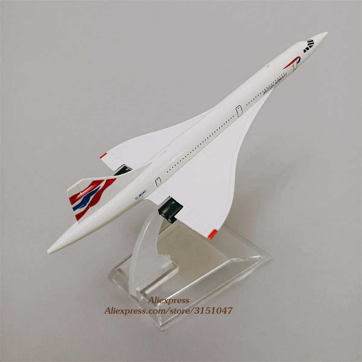 

16cm Airplane Model Air British Concorde Aircraft Model Diecast Metal Alloy Air Plane Airplanes Model 1:400 Plane Toy Gift