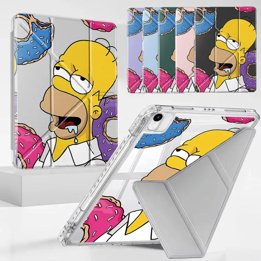 Cute The S-simpsons Tablet Case For iPad Mini 6 7 Pro 11th 10th 9th 8th 7th 12.9inch Air 4 5 M3 M2 1 2 M4 11inch Pro 2025 Y-Fold