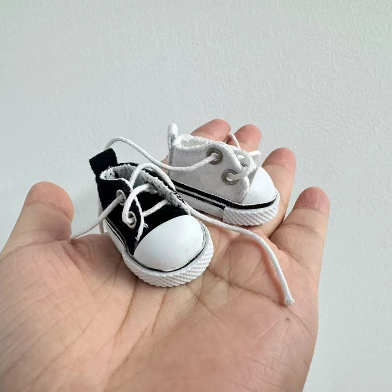 

For 17cm Labubu V1 V2 V3 Styling Board Shoes, Black, White, Pink, Denim Color, Fashionable And Casual Wear