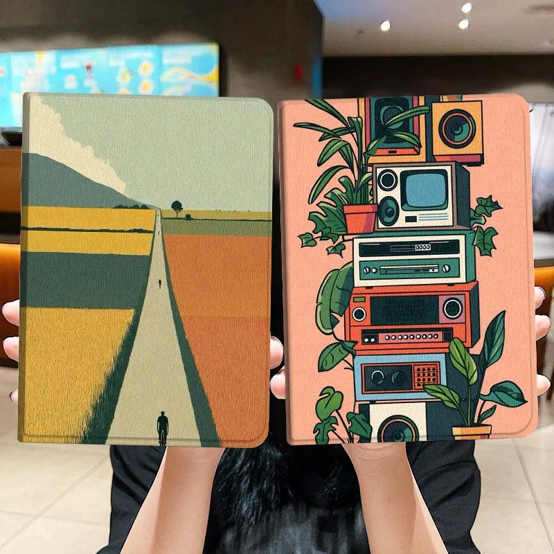 

Lonely Road Field Walk Tablet Case For Lenovo Xiaoxin Legion Pad Tab Pro GT Y700 Gen4 2 11 P11 M10 K10 3rd Plus Gen Gift