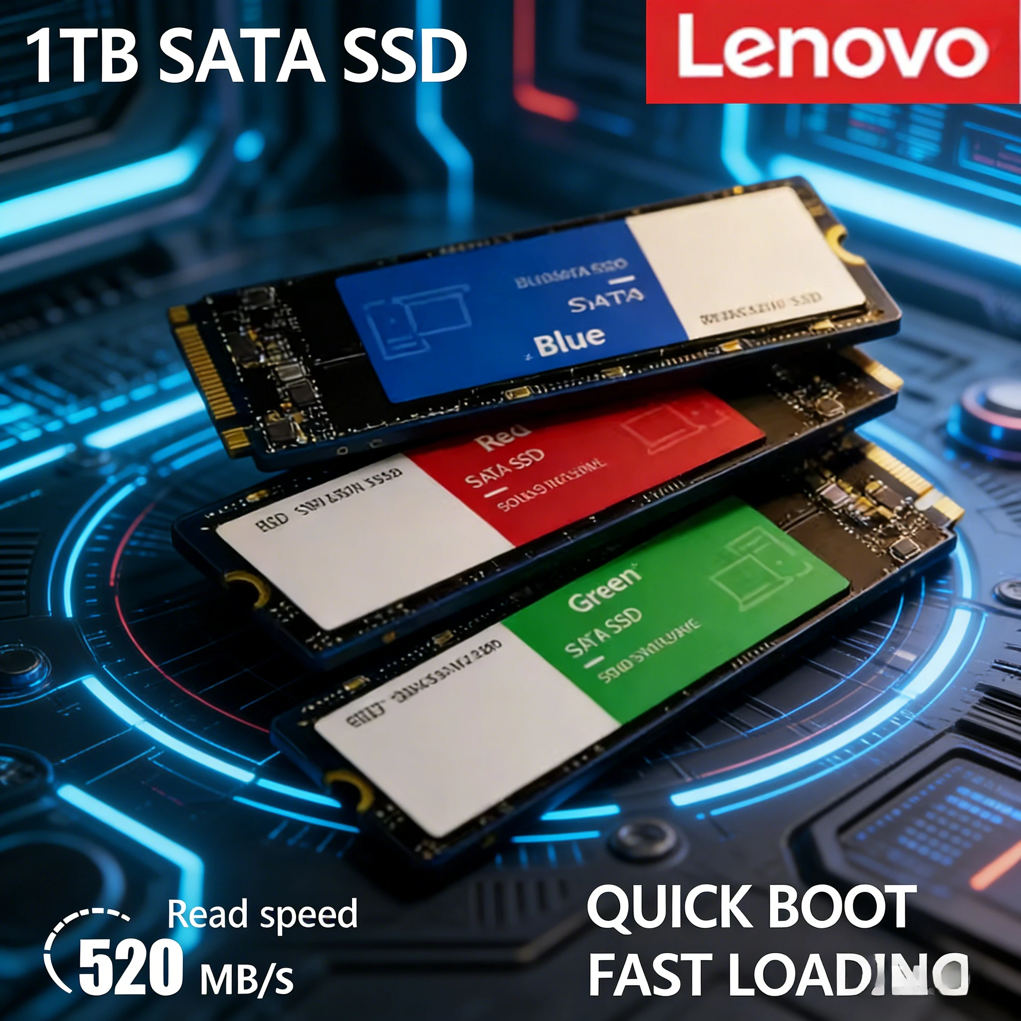

Lenovo Solid State Drive M.2 High Speed Hard Drive SSD 2TB 1TB High-Speed Internal Storage Upgrade