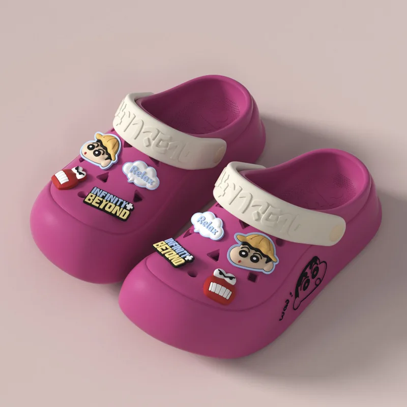 

Kawaii Crayon Shin-Chan Men's and Women's Summer Cool Slippers Home Eva Outdoor Wear Comfortable Non Slip Student Beach Sandals