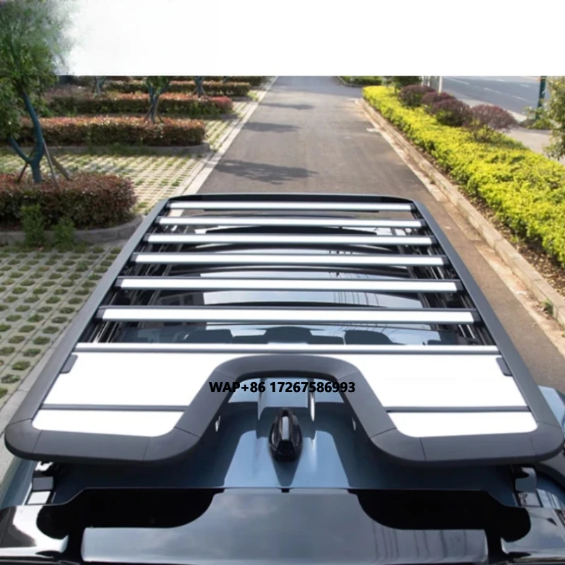 

Defender 110/90 Silver & Black Color Roof Luggage Rack Fit for Defender Car Exterior Luggage Carrier