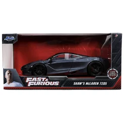 Jada Toys Fast & Furious Presents: Hobbs & Shaw Hobbs' 1:24 McLaren 720S Die-cast Car Toy for Kids and Adults