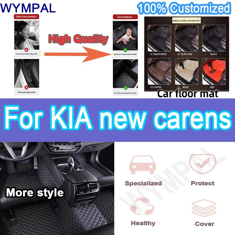 

Luxury automobile Car floor mats for KIA new carens （FIVE SEAT）2007 2008 2009 2010 2011 2012 Custom auto foot Pads carpet