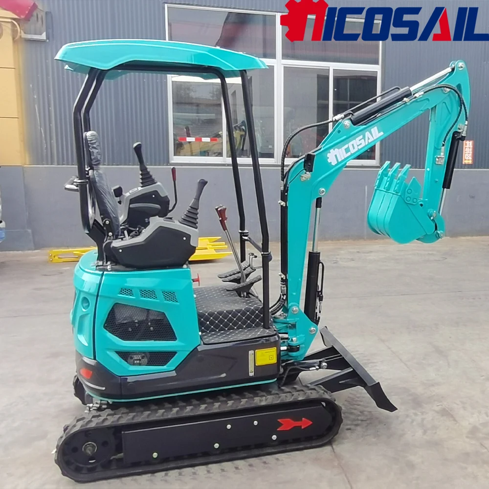 

Nicosail 1.8-ton small excavator 11.8kW is used for digging trenches and narrow roads in farms and orchards