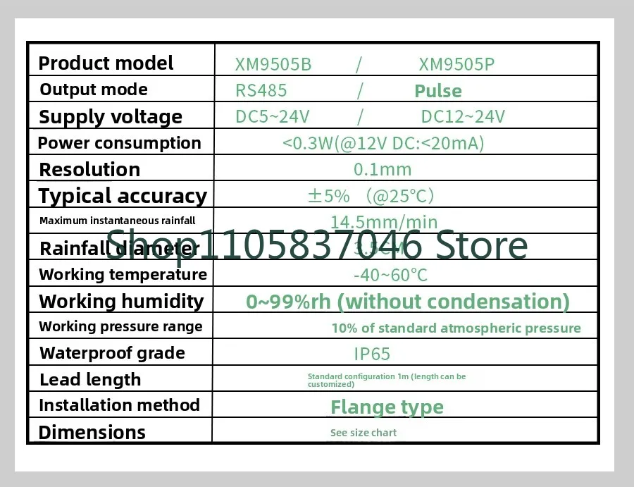 Stainless steel optical rain gauge RS485 meteorological monitoring station dual channel pulse rainfall sensor