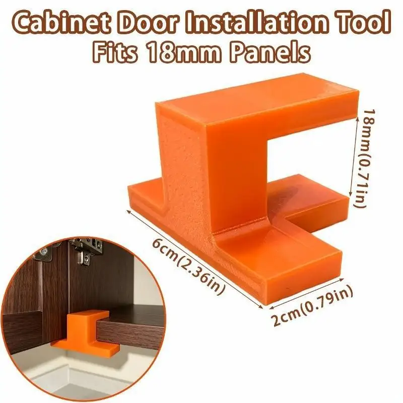 2pcs Cabinet Door Installation Jig Woodworking Locator T-Type Corner Bracket Adjustable Clamping Tool For Floor Ceiling Cabinet
