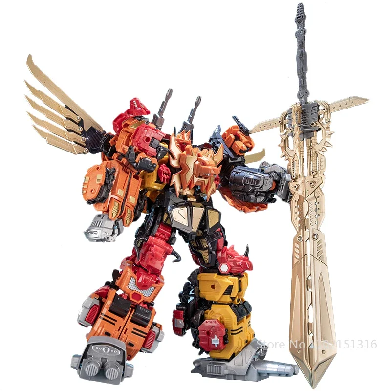 Jinbao 5 in 1 45cm Transformation Figma Anime Serie Figur Modell Roboter Predaking Superhelden Puppen abs Plastiks pielzeug für Kinder