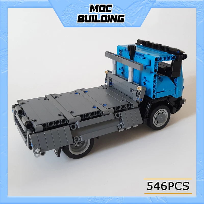 546pcs technologie serie moc europa mittelgroße trucks carb baustein fahrzeug spielzeug montieren ziegel set für kinder MOC-115596