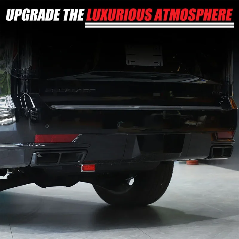 

Gao Ruying For Cadillac Escalade 2021-2024 Stainless Steel Black Car Exhaust Pipe Tail Throat Protective Cover Car Accessories