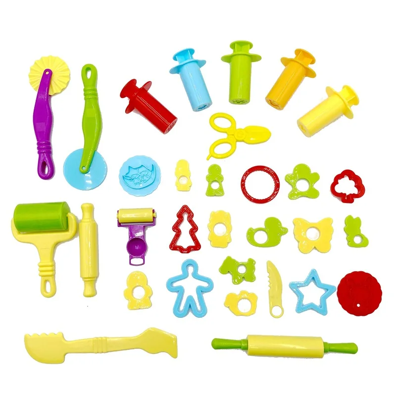 Children's Science Education Toys DIY Playdough Art Class Making Tools Props Animal Prints Mold Set Children's Puzzle Toys