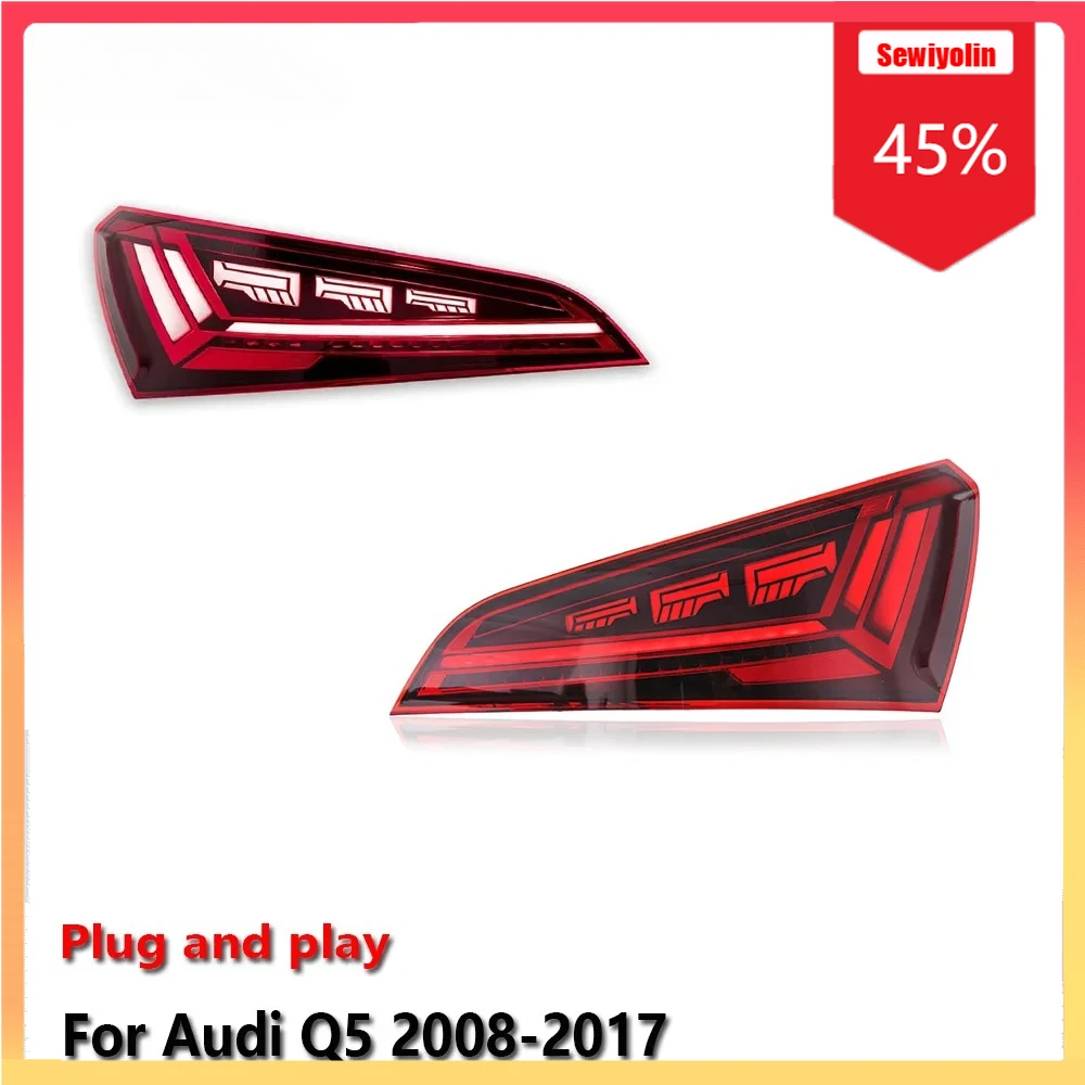 

Car Lamps Headlight Light Assemblies For Audi Q5 2008-2017 Auto Fog DRL Brake Turn Signal Lamp Plug and Play