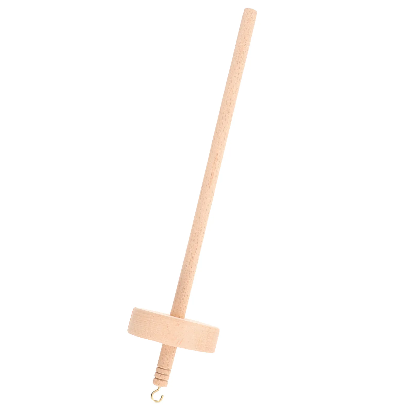 Wood Drop Spindle Lightweight Wear Resistant Wooden Thread Holder Sewing Thread Rack Knitting Tool Portable Yarn Winder - view 4