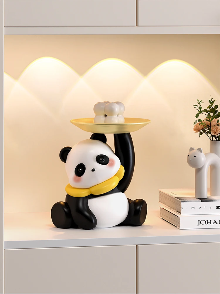 Panda Wine Rack Ornaments Entrance Restaurant Cabinet Wine Cabinet Decorations Home Decoration Accessories Desk Decor 2024 New