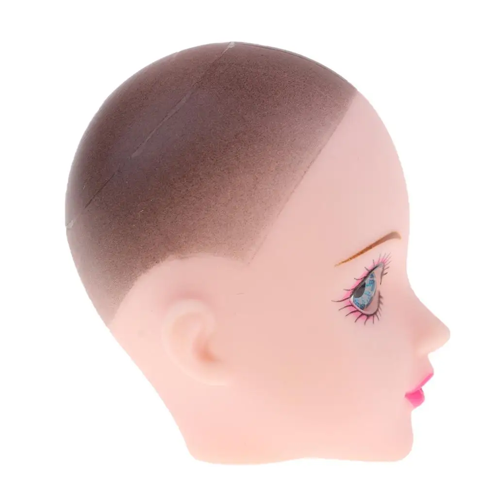 BJD Girl Doll Practice Head 1/6 Female Vinyl Sculpt Ball Jointed Doll DIY Makeup Accessories for OB Kurhn Xinyi Custom Dolls